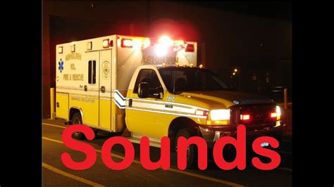 Ambulance Ride Ambience Sounds. . Ambulance sound youtube
